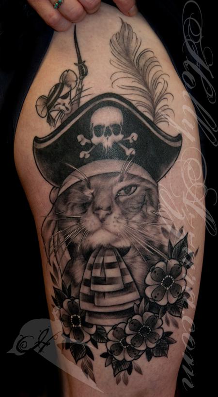 Holly Azzara - A Cat Named Pirate-Fancy Pet Portrait Healed